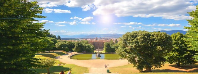 Trip Florenz Stadt Urlaub Florenz - Wenn man den Hügel hinter dem Pitti-Palast erklimmt und nach Porta Romana weitergeht, ist der Park Giardino di Boboli einer der größten und elegantesten der bekannten Gärten.